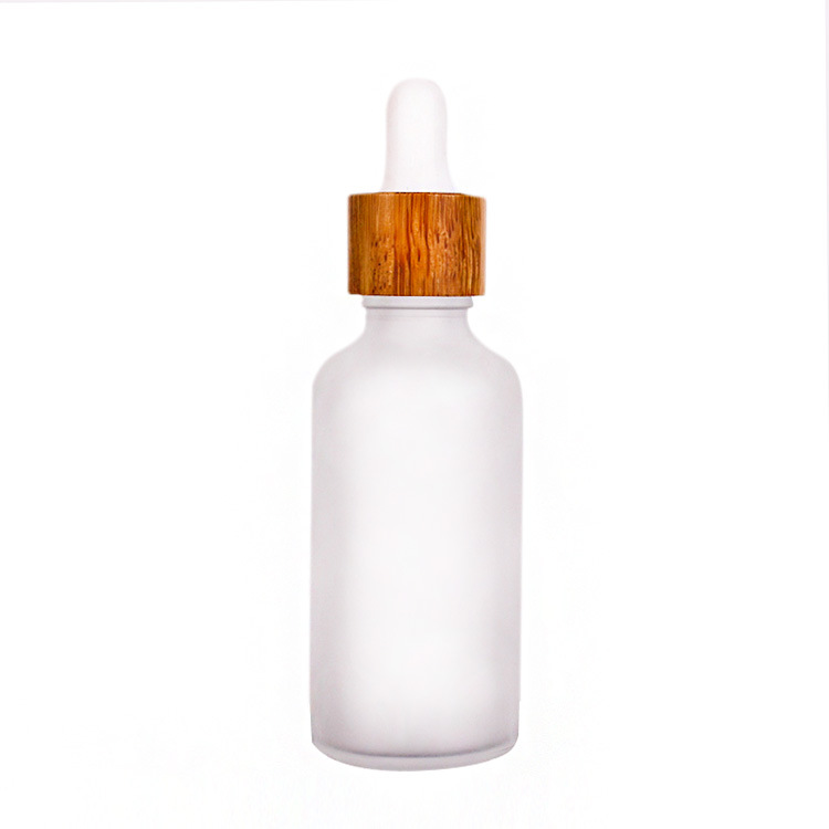 wholesale serum glass bottles   bamboo glass dropper bottle  essential oil bottle