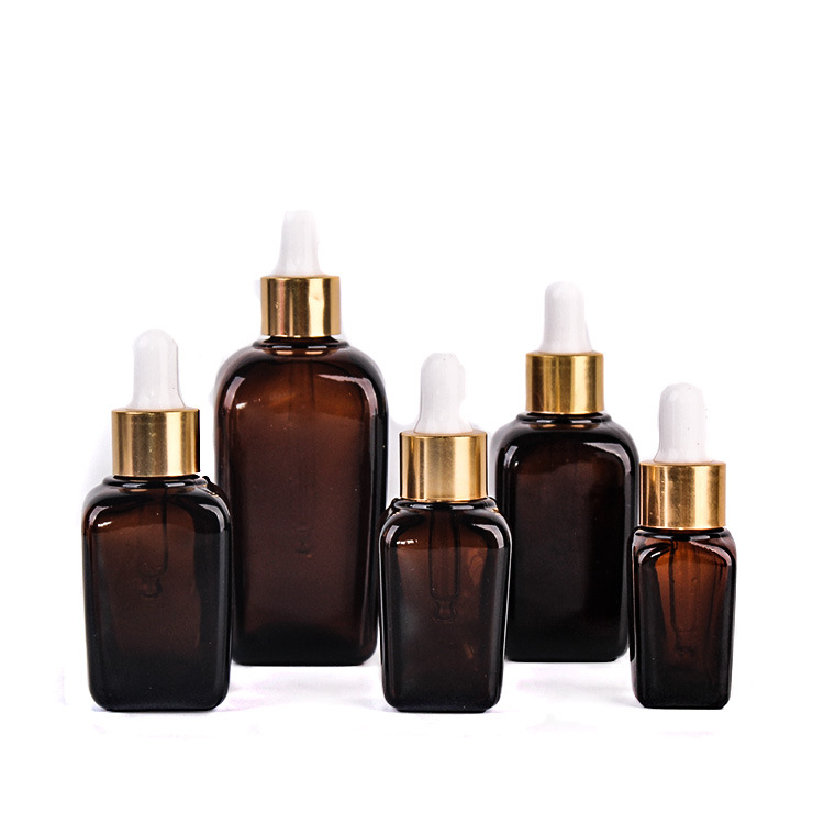 wholesale serum glass bottles luxury glass dropper bottles amber dropper bottle