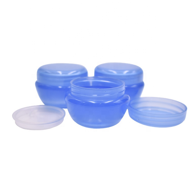 wholesale shanghai rainbow package empty 10g plastic jar, pp cosmetic jar for eye cream facial cream