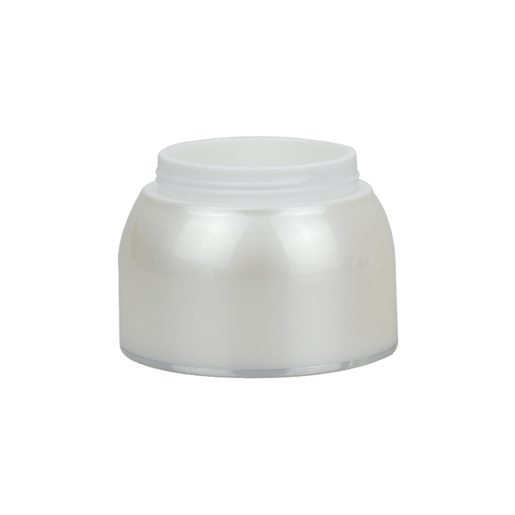 wholesale slopping shoulder round 30g 50g acrylic airless cream jar with clear lid