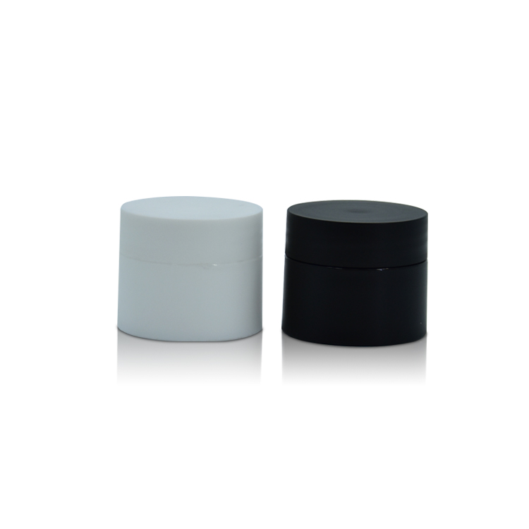 wholesale small skin care white and black 5g 10g pp body cream jar cosmetic packaging jar Facial Cream jar
