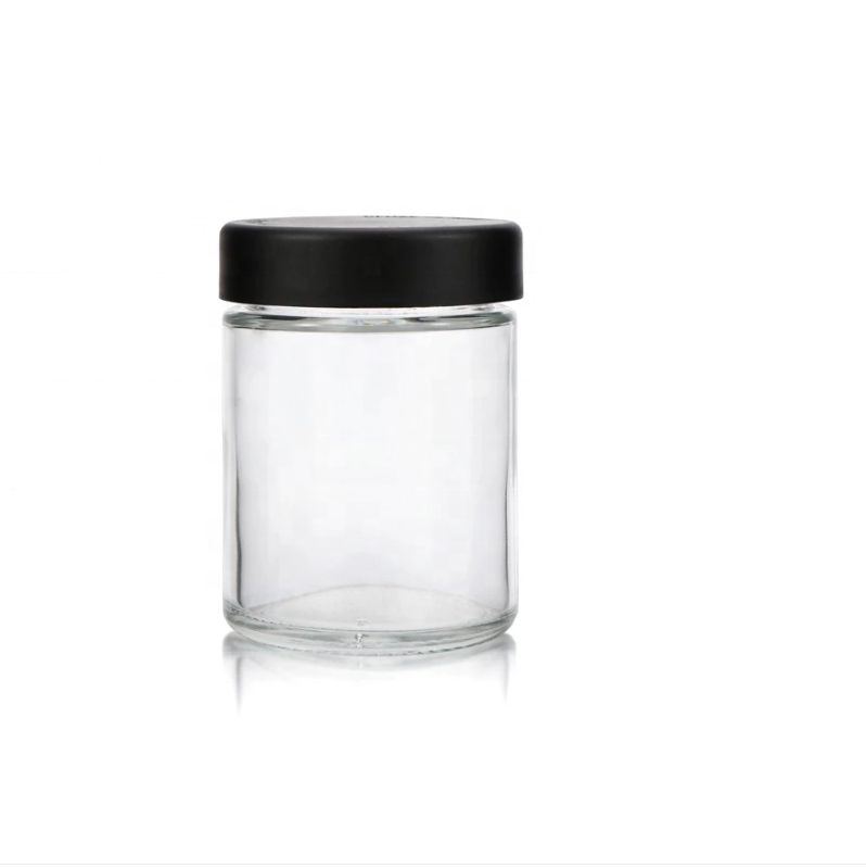 wholesale smell proof 4oz glass weed containers with child resistant caps child resistant weed stock containers with lids