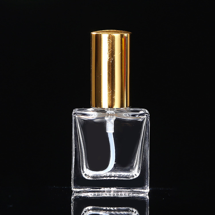 wholesale square 10ml-150ml flat glass perfume bottle with spray lid