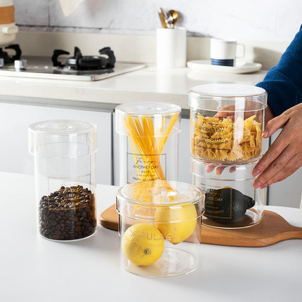 wholesale stackable large pudding glass jar with screw top lid