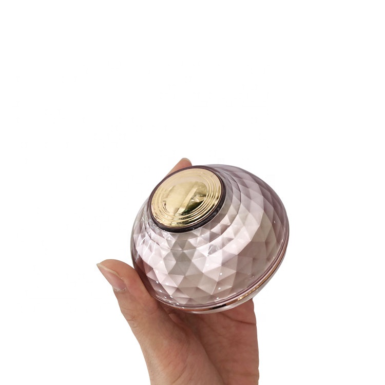 wholesale standard double wall beauty skin care cosmetic package rose gold acrylic material 50g luxury cream jar
