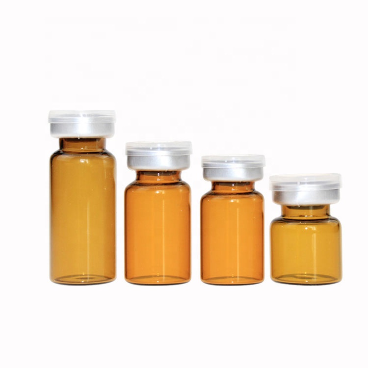 wholesale sterilize 1ml 2ml 3ml 4ml 5ml 8ml 10ml 20ml pharmaceutical glass vials with rubber stoppers caps