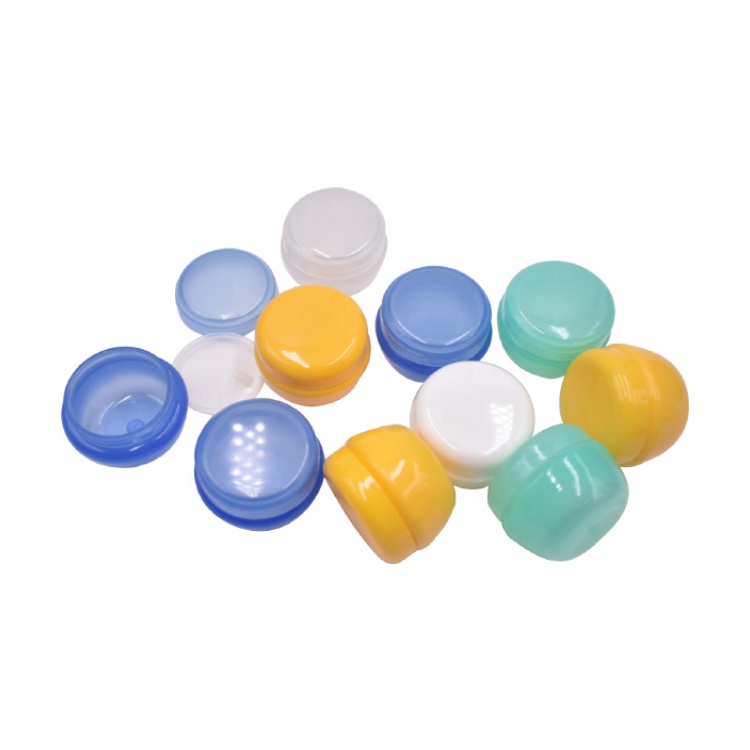 wholesale stocks skin care jar cream plastic red yellow white blue clear 5g 10g 20g plastic cosmetic jar