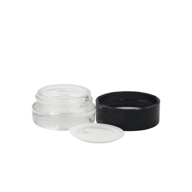 wholesale storage clear glass container skincare eye cream lotion glass jar