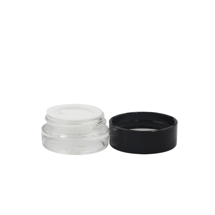 wholesale storage clear glass container skincare eye cream lotion glass jar
