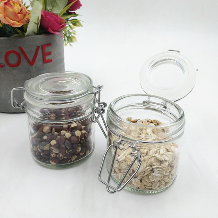 wholesale suppliers 100ml 200ml 250ml manufacturers air tight storage small candy food spice borosilicate bottles glass jar