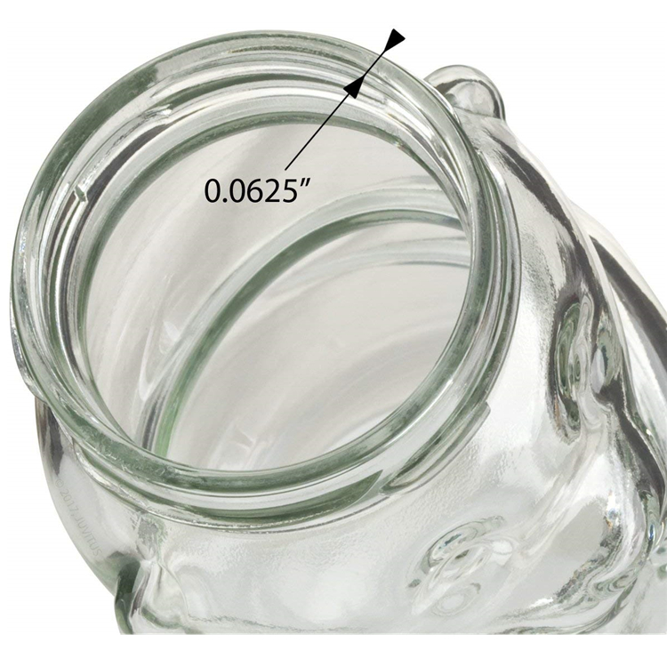 wholesale teddy bear shaped frosco vidrio glass bottle honey bee candy sugar chocolate glass jar with lug lid wood dipper8oz