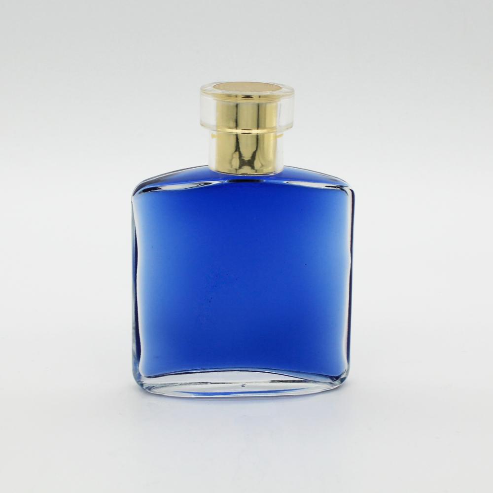 wholesale transparent round fancy flat creative clear empty 50ml glass bottle perfume