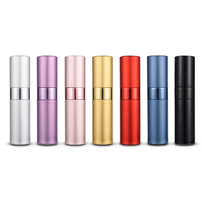 wholesale travel perfume atomizer pump aluminum refillable perfume spray bottles