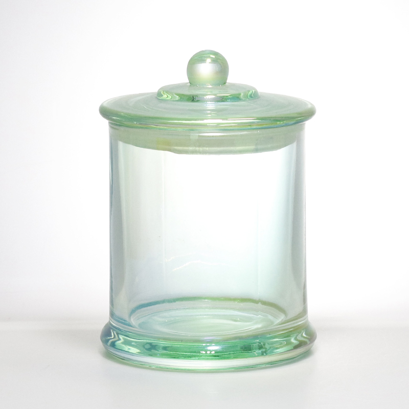 wholesale unique color empty glass honey jars with lid 450ml rubber seal rings glass jar