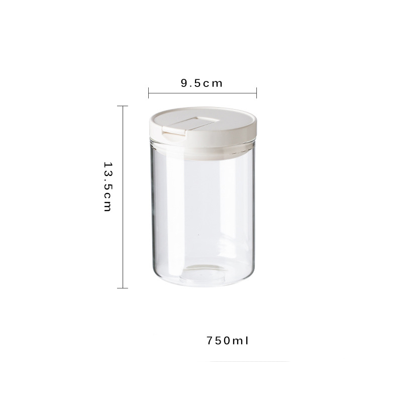 wholesale unique hermetic food cookie glass seasoning pot for sale