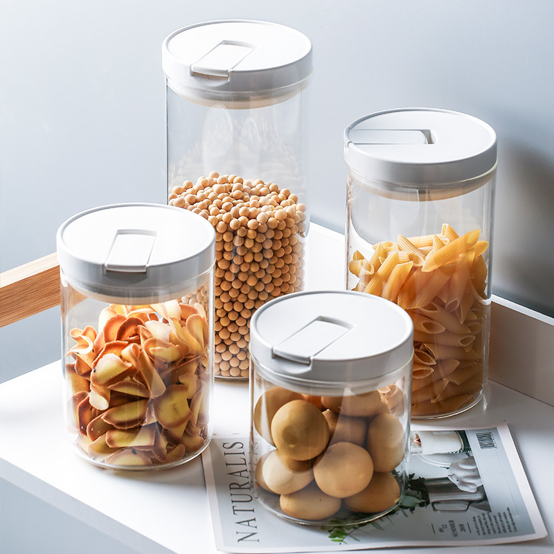 wholesale unique hermetic food cookie glass seasoning pot for sale