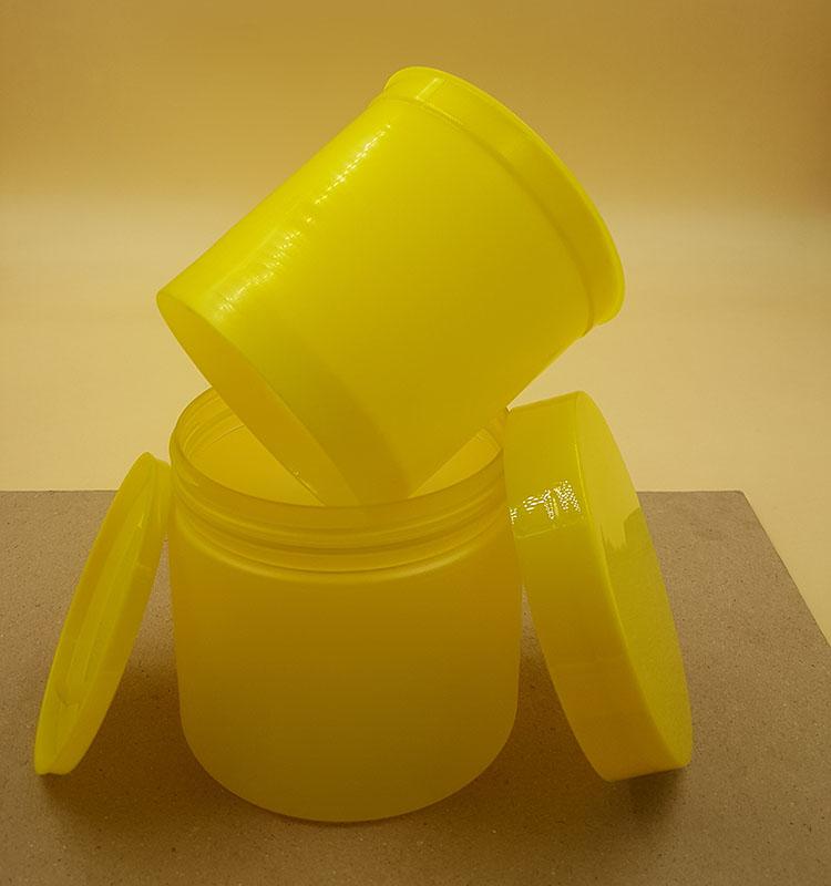 wholesale white hair pomade jar double wall jar with heat filling