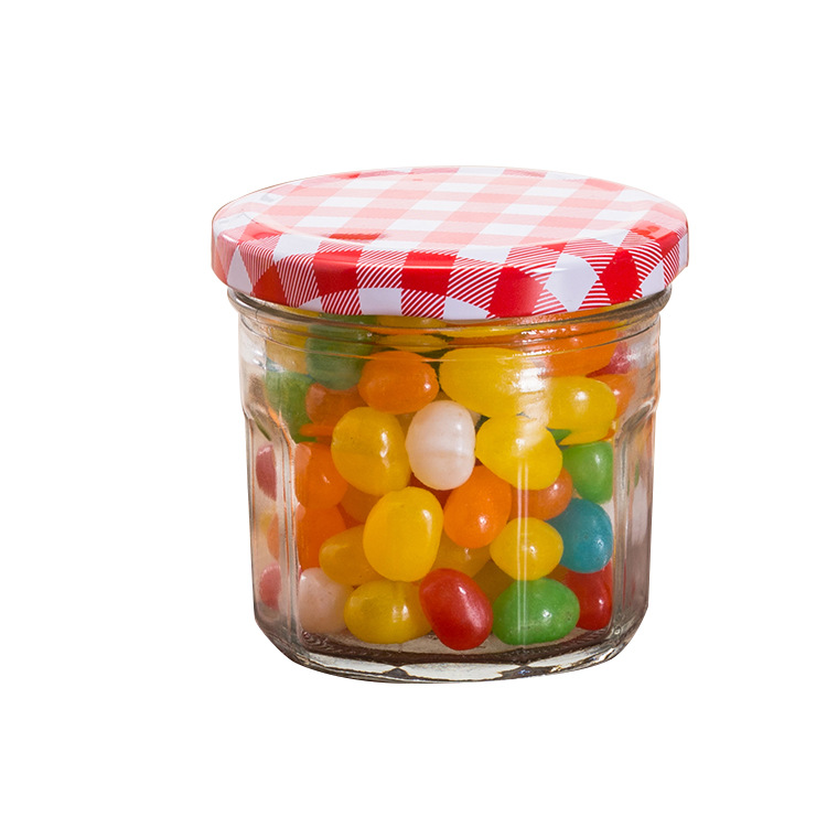 wholesale yogurt glass jar 150ml glass jam jars sauce jar with airless lids