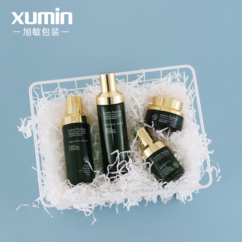 wholesaler cosmetic packaging glass bottle 40ml 120ml 150ml lotion pump bottle