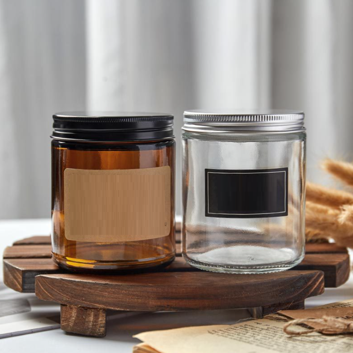 wholesales empty luxury packaging screw Lid candle jars