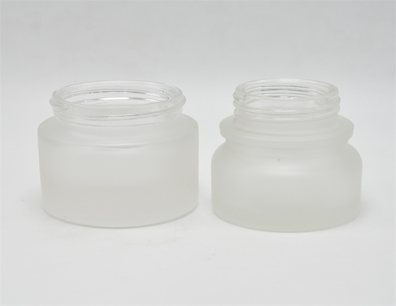 wholesales high quality 50G frosted cosmetic cream glass jars