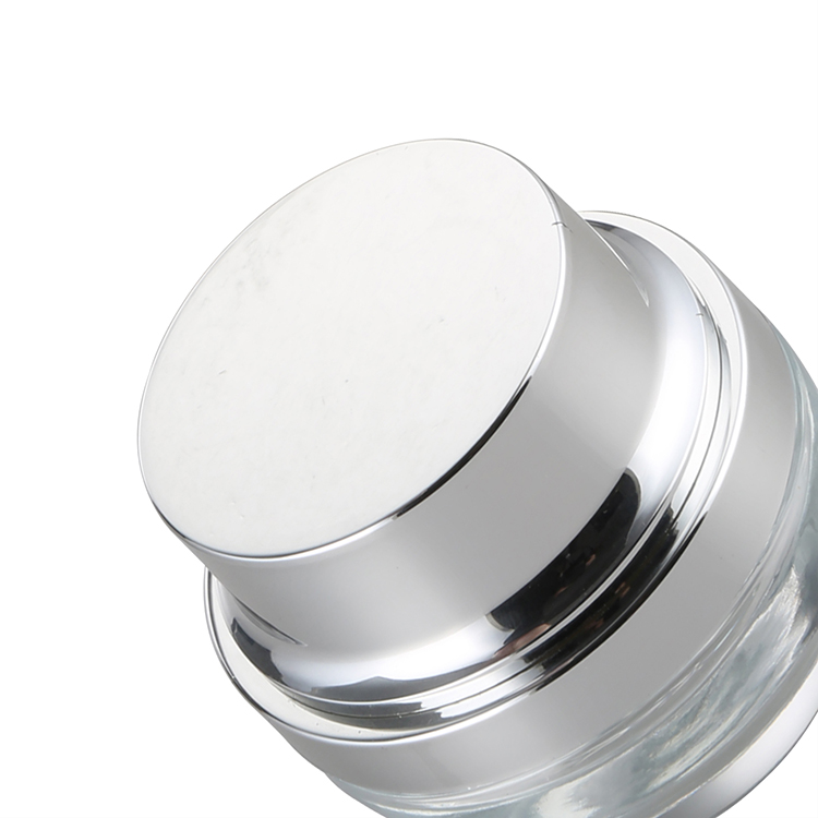 whosale cosmetic packaging transparent glass 20 ml jar