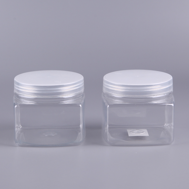 wide mouth 250ml plastic jar transparent