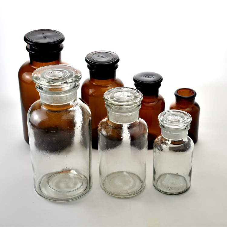 wide mouth glass laboratory reagent bottle wholesale chemical lab supplies