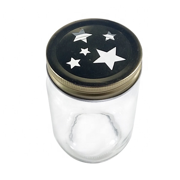 wide mouth hole lids glass mason jar for air freshener
