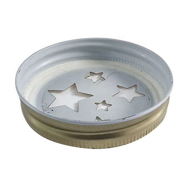 wide mouth hole lids glass mason jar for air freshener