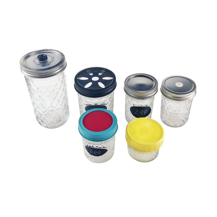 wide mouth hole lids glass mason jar for air freshener