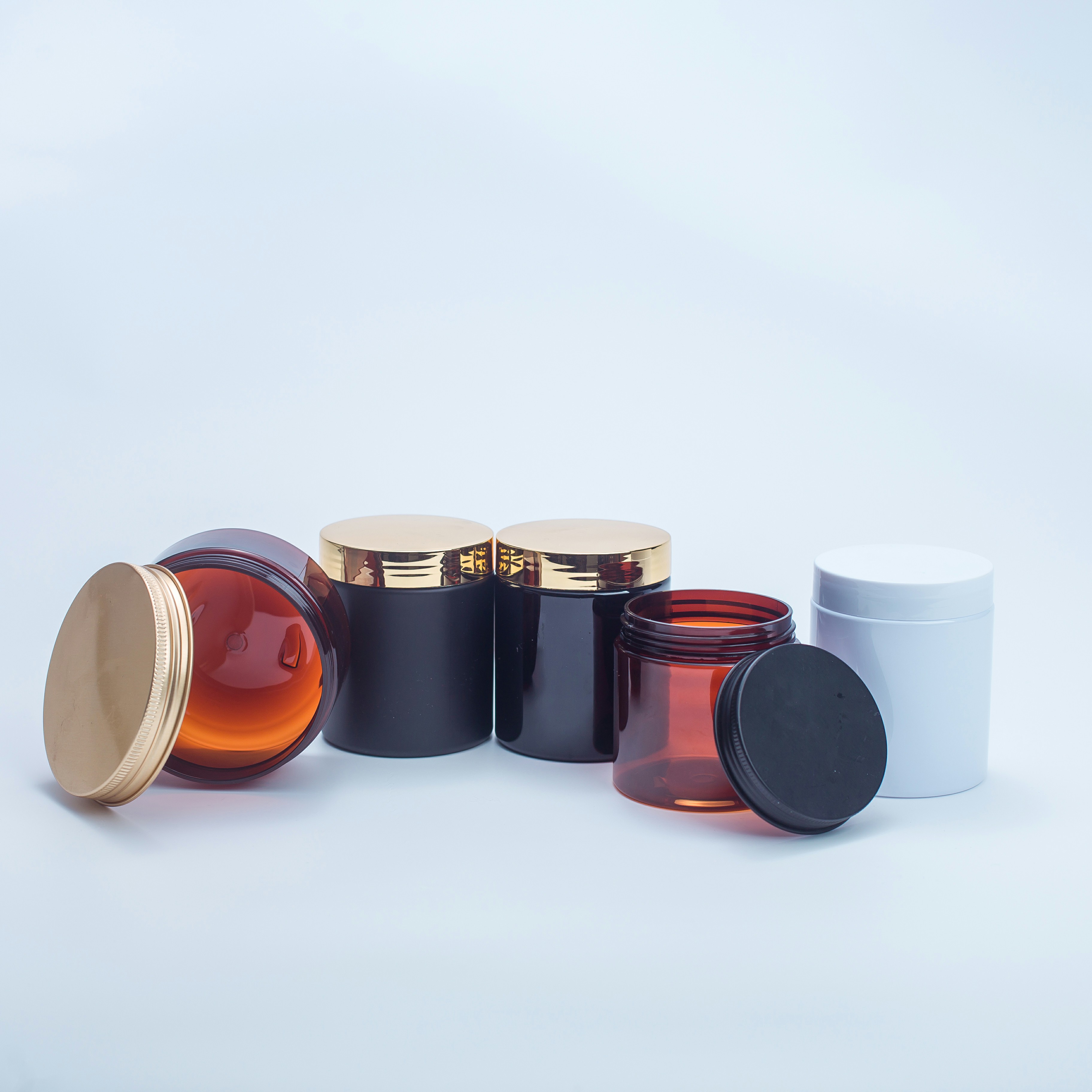 wide mouth jar pet plastic jar with lid