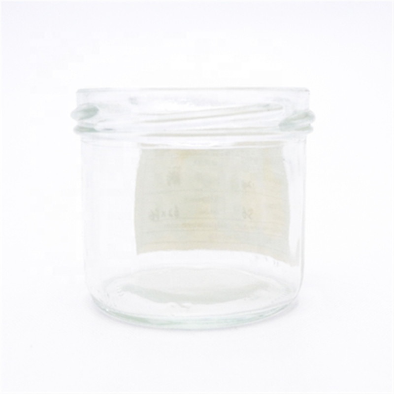 wide mouth round 100ml airtight glass jar