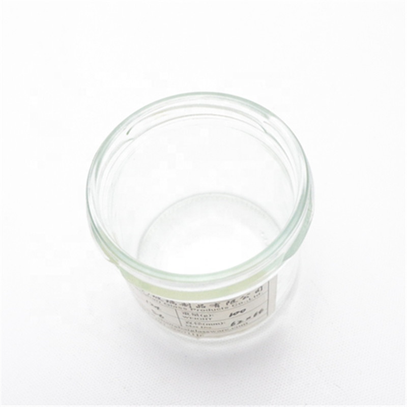 wide mouth round 100ml airtight glass jar