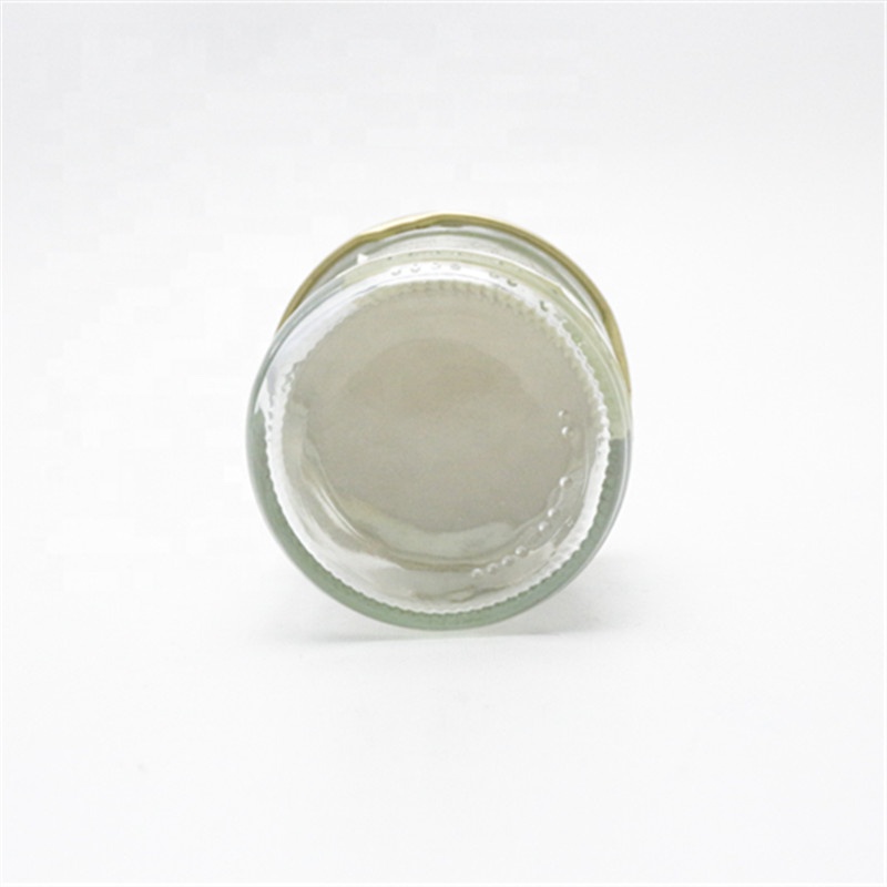 wide mouth round 100ml airtight glass jar