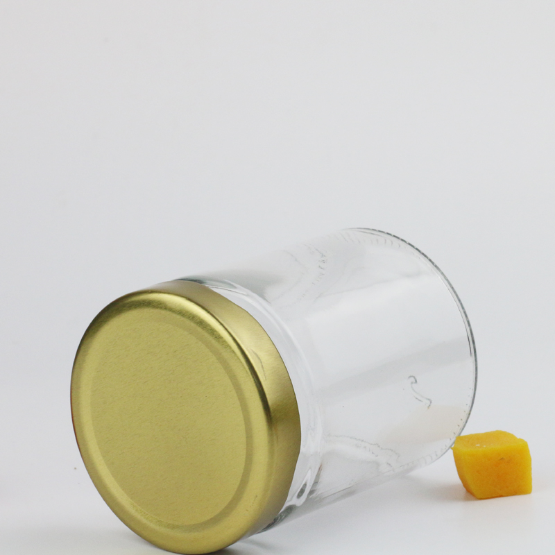 wide mouth round food honey jam drink glass canning jar cup bottle for food