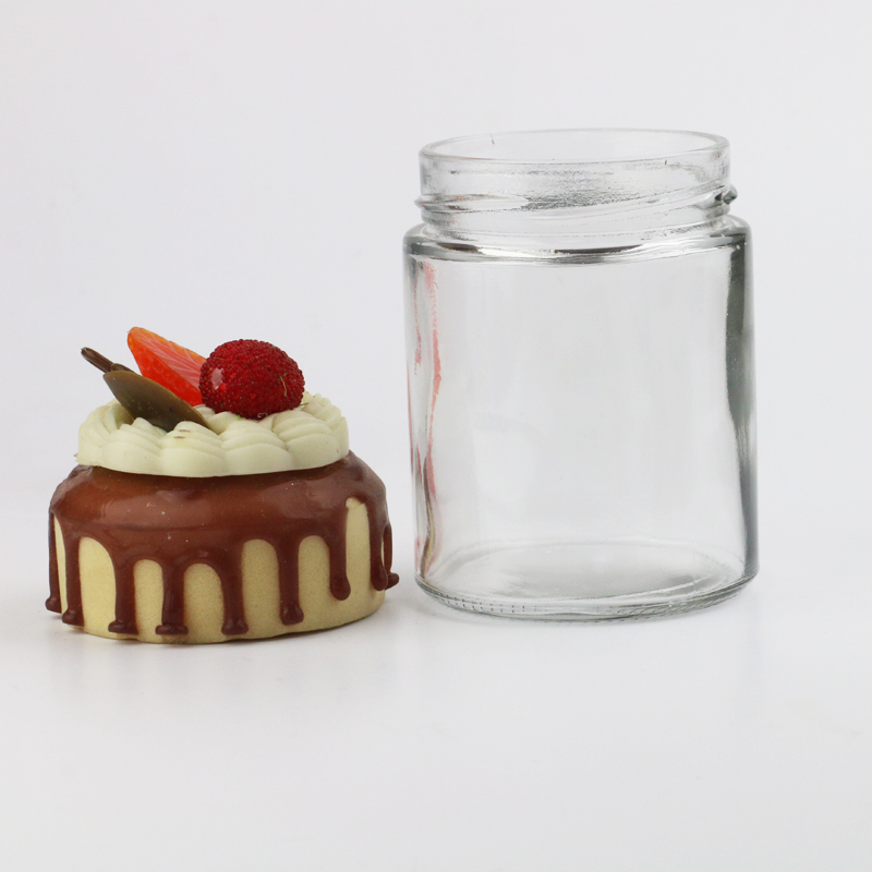 wide mouth round food honey jam drink glass canning jar cup bottle for food