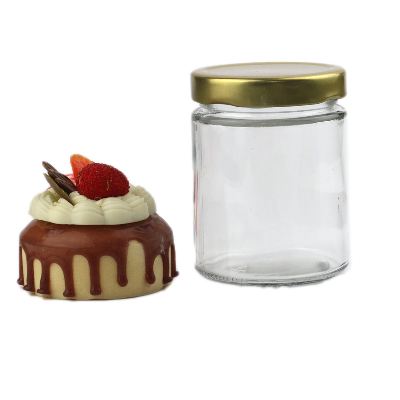 wide mouth round food honey jam drink glass canning jar cup bottle for food