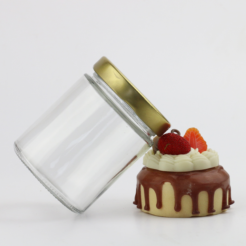 wide mouth round food honey jam drink glass canning jar cup bottle for food