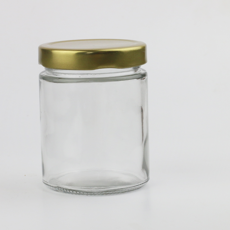wide mouth round food honey jam drink glass canning jar cup bottle for food
