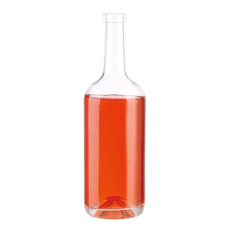 wine bottles wholesale hot stamping 500ml 750ml 1000ml empty vodka glass bottle glass for liquor