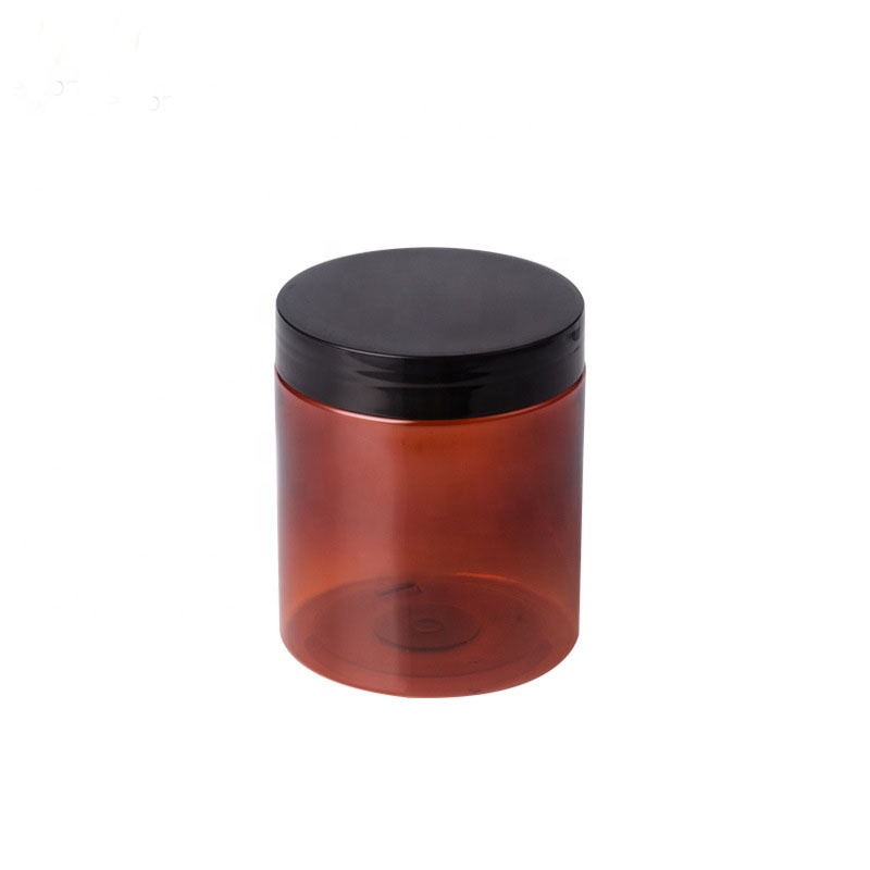wine red color 250 ml face cream jar 250 ml amber cosmetic jars 8 oz empty plastic pet jar