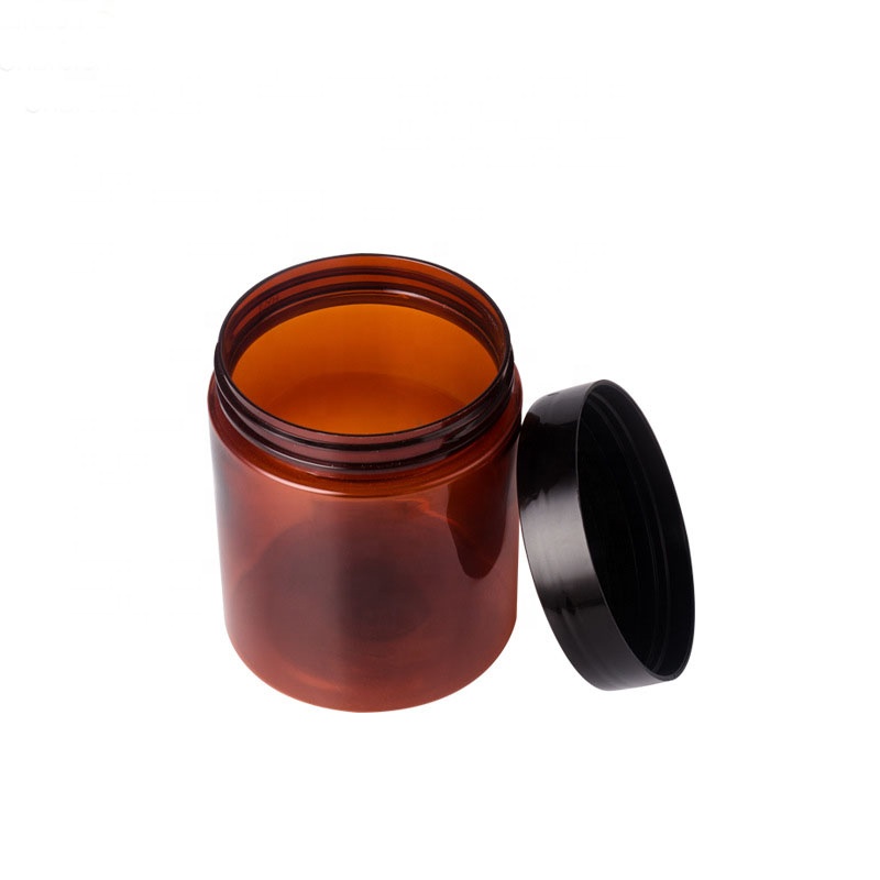 wine red color 250 ml face cream jar 250 ml amber cosmetic jars 8 oz empty plastic pet jar