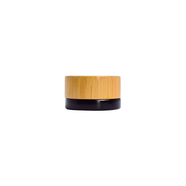 wood lid cream jars china manufacturer wholesale wooden cream jar cosmetic black glass cream jars