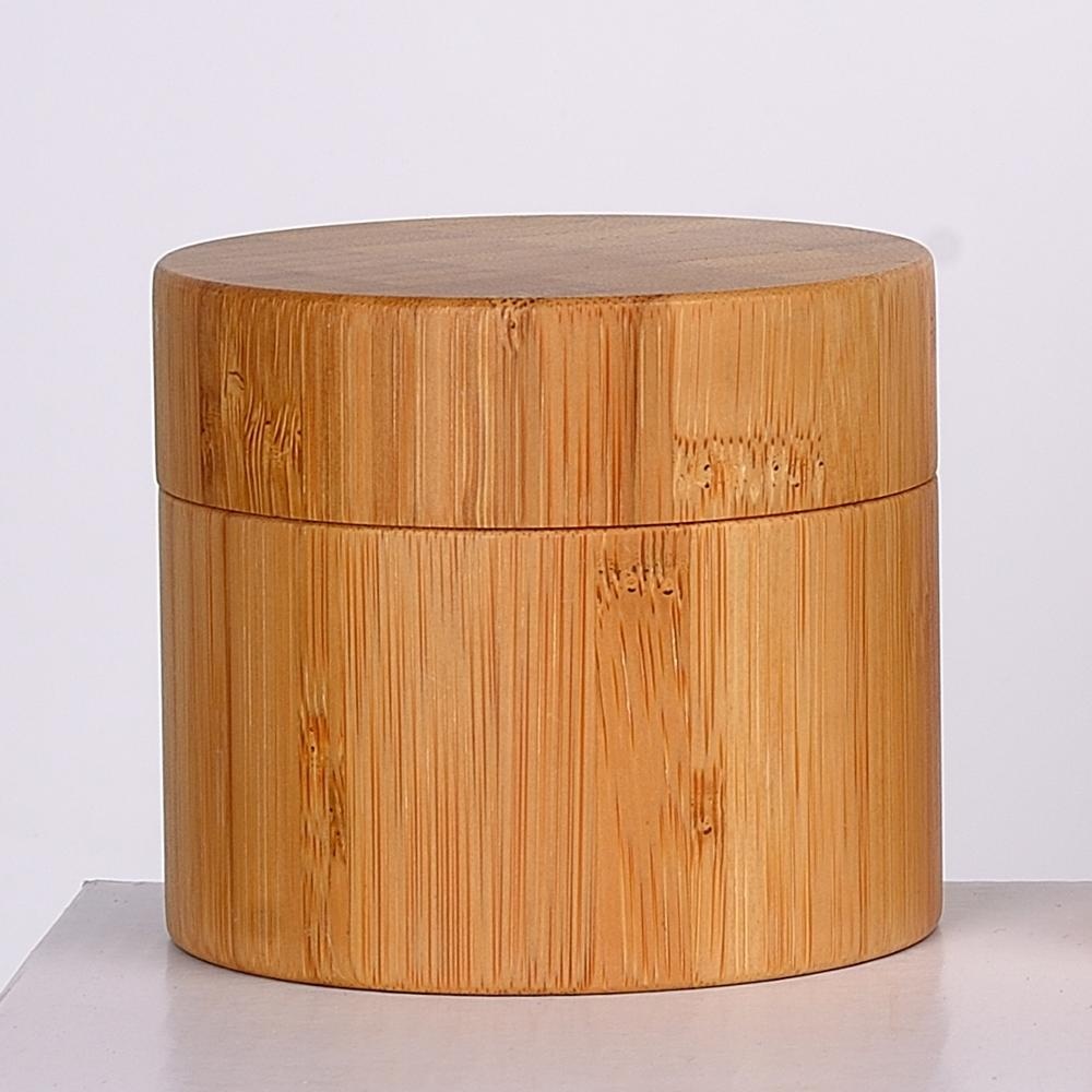wooden packaging empty eye cream cosmetic bamboo jar wholesale face cream 5 10 20 30 50 100 150 200 250 ml bamboo cosmetic jars