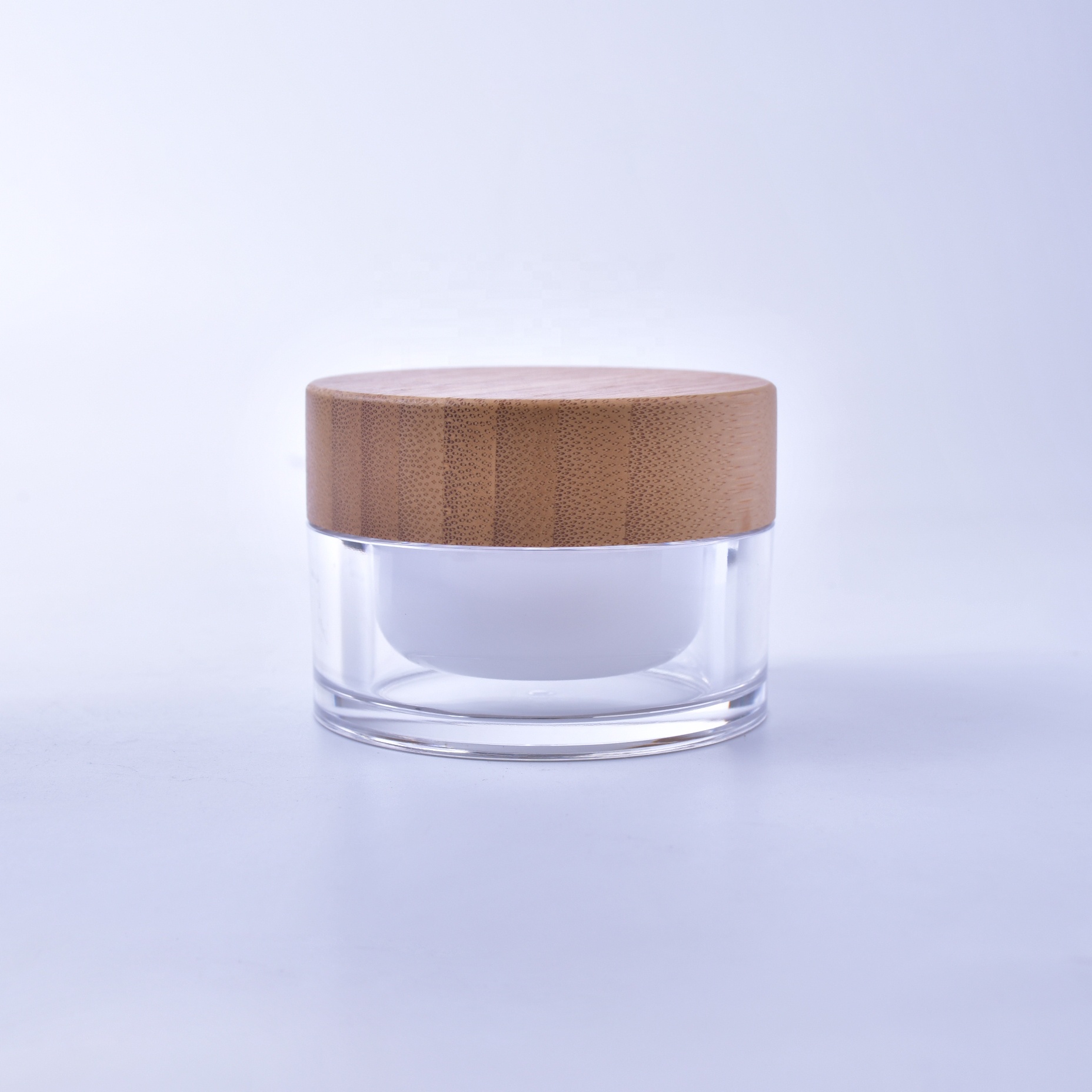 wooden round cream jar big size 200ml container for cosmetics