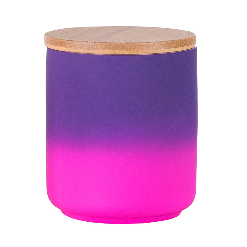 xiamen jalo ceramic co ltd candle jars ceramic tea canister storage candle jar with bambo ceramic jar candle