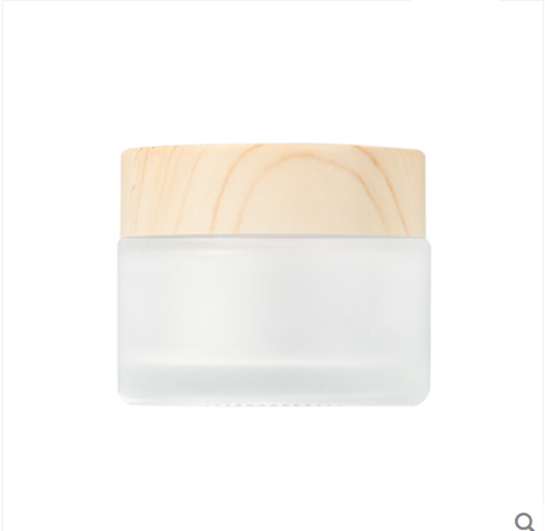 yingxu hot sales 5g 15g 30g 50g 100g bamboo glass cream jar cosmetic packaging bamboo lid